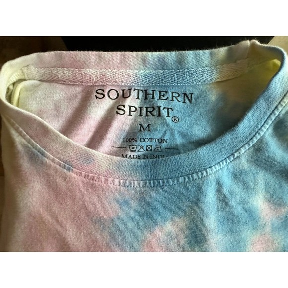 Southern Spirit Southern Puppy Life Collection Long Sleeve Tie Dye Shirt Size M - Picture 6 of 7